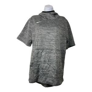 Nike Women's Dri-Fit Gray Short Sleeve Hoodie‎ Sz M